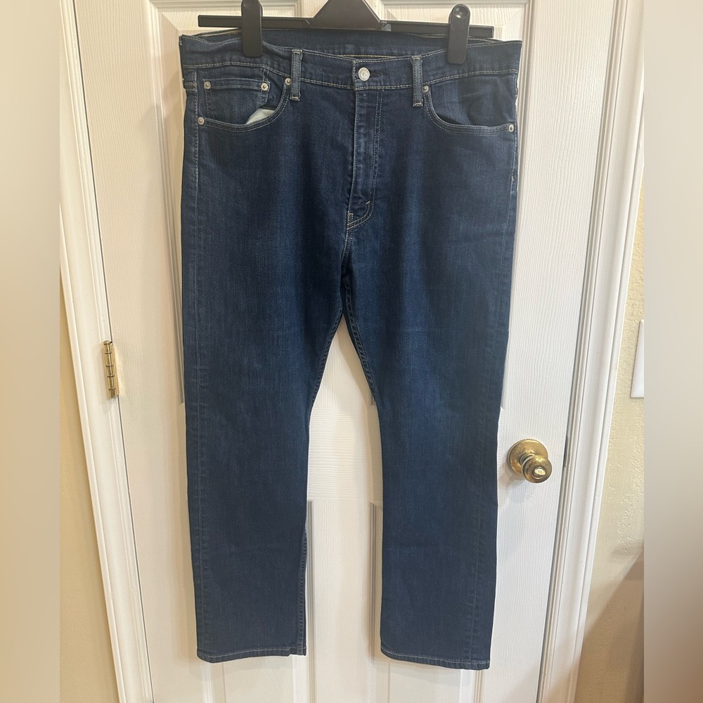 Levi's 513 Slim Straight Jeans Size 36x30 Men's Dark Wash